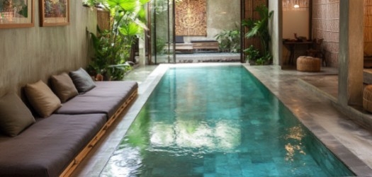 Le style carrelage Bali pour les piscines intérieures : une oasis tropicale chez